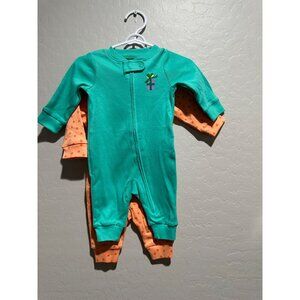 Essentials Baby Girl 2 piece onesie set size 0-3M NWT